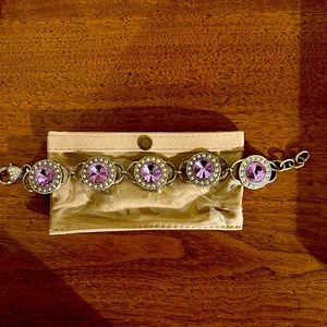 Crystal link bracelet